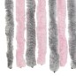 vidaXL Fliegenvorhang Silbergrau und Rosa 100x220 cm Chenille vidaXL Fliegenvorhang Silbergrau und Rosa 100x220 cm Chenille
