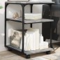 vidaXL Druckerständer 3 Ablagen Grau Sonoma 43x48x64 cm Holzwerkstoff vidaXL Druckerständer 3 Ablagen Grau Sonoma 43x48x64 cm Holzwerkstoff