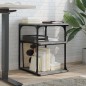 vidaXL Druckerständer 3 Ablagen Grau Sonoma 43x48x64 cm Holzwerkstoff vidaXL Druckerständer 3 Ablagen Grau Sonoma 43x48x64 cm Holzwerkstoff