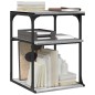 vidaXL Druckerständer 3 Ablagen Grau Sonoma 43x48x64 cm Holzwerkstoff vidaXL Druckerständer 3 Ablagen Grau Sonoma 43x48x64 cm Holzwerkstoff