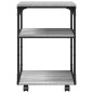 vidaXL Druckerständer 3 Ablagen Grau Sonoma 43x48x64 cm Holzwerkstoff vidaXL Druckerständer 3 Ablagen Grau Sonoma 43x48x64 cm Holzwerkstoff