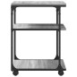 vidaXL Druckerständer 3 Ablagen Grau Sonoma 43x48x64 cm Holzwerkstoff vidaXL Druckerständer 3 Ablagen Grau Sonoma 43x48x64 cm Holzwerkstoff