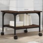 vidaXL Druckerständer 2 Ablagen Braun Eichen-Optik 50x40x38 cm vidaXL Druckerständer 2 Ablagen Braun Eichen-Optik 50x40x38 cm