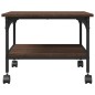 vidaXL Druckerständer 2 Ablagen Braun Eichen-Optik 50x40x38 cm vidaXL Druckerständer 2 Ablagen Braun Eichen-Optik 50x40x38 cm