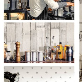 Noordwand Tapete Urban Friends & Coffee Wooden Planks Graubraun