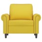 vidaXL Sessel Gelb 60 cm Samt