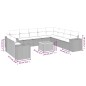 vidaXL 11-tlg. Garten-Sofagarnitur mit Kissen Beige Poly Rattan vidaXL 11-tlg. Garten-Sofagarnitur mit Kissen Beige Poly Rattan