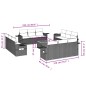 vidaXL 13-tlg. Garten-Sofagarnitur mit Kissen Beige Poly Rattan vidaXL 13-tlg. Garten-Sofagarnitur mit Kissen Beige Poly Rattan