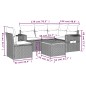 vidaXL 6-tlg. Garten-Sofagarnitur mit Kissen Schwarz Poly Rattan vidaXL 6-tlg. Garten-Sofagarnitur mit Kissen Schwarz Poly Rattan