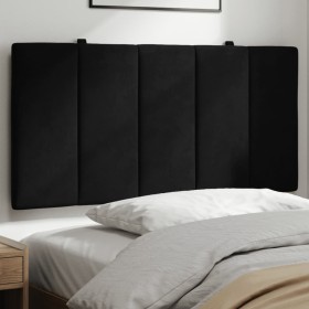 vidaXL Kopfteil-Kissen Schwarz 100 cm Samt