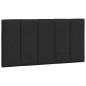 vidaXL Kopfteil-Kissen Schwarz 100 cm Samt