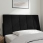 vidaXL Kopfteil-Kissen Schwarz 100 cm Samt