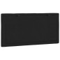 vidaXL Kopfteil-Kissen Schwarz 100 cm Samt