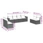 vidaXL 8-tlg. Garten-Sofagarnitur mit Kissen Beige Poly Rattan vidaXL 8-tlg. Garten-Sofagarnitur mit Kissen Beige Poly Rattan