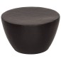 vidaXL Couchtisch Aluminium Gehämmert Ø 50x30 cm Schwarz vidaXL Couchtisch Aluminium Gehämmert Ø 50x30 cm Schwarz