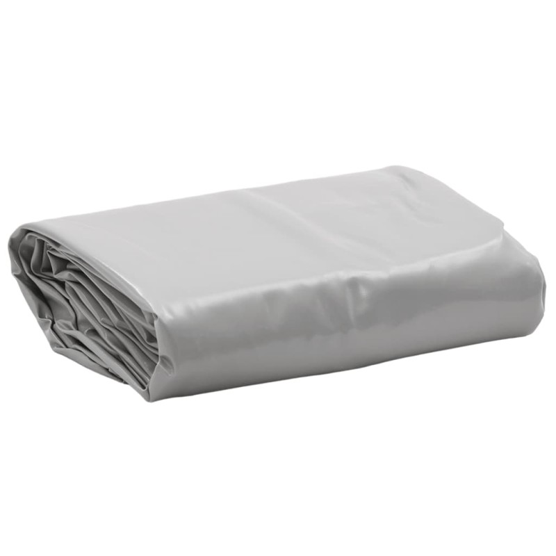 vidaXL Abdeckplane Grau Ø 3 m 650 g/m² vidaXL Abdeckplane Grau Ø 3 m 650 g/m²