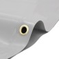 vidaXL Abdeckplane Grau Ø 3 m 650 g/m² vidaXL Abdeckplane Grau Ø 3 m 650 g/m²