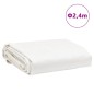 vidaXL Abdeckplane Weiß Ø 2,4 m 650 g/m² vidaXL Abdeckplane Weiß Ø 2,4 m 650 g/m²