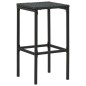 16-tlg. Gartenbar-Set mit Kissen Poly Rattan Schwarz 16-tlg. Gartenbar-Set mit Kissen Poly Rattan Schwarz