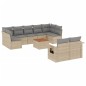 vidaXL 10-tlg. Garten-Sofagarnitur mit Kissen Beige Poly Rattan vidaXL 10-tlg. Garten-Sofagarnitur mit Kissen Beige Poly Rattan