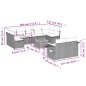 vidaXL 10-tlg. Garten-Sofagarnitur mit Kissen Beige Poly Rattan vidaXL 10-tlg. Garten-Sofagarnitur mit Kissen Beige Poly Rattan
