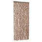 vidaXL Fliegenvorhang Beige und Dunkelbraun 100x230 cm Chenille vidaXL Fliegenvorhang Beige und Dunkelbraun 100x230 cm Chenille