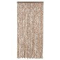 vidaXL Fliegenvorhang Beige und Dunkelbraun 100x230 cm Chenille vidaXL Fliegenvorhang Beige und Dunkelbraun 100x230 cm Chenille