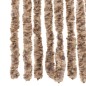 vidaXL Fliegenvorhang Beige und Dunkelbraun 100x230 cm Chenille vidaXL Fliegenvorhang Beige und Dunkelbraun 100x230 cm Chenille
