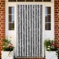 vidaXL Fliegenvorhang Grau und Schwarz 100x220 cm Chenille vidaXL Fliegenvorhang Grau und Schwarz 100x220 cm Chenille