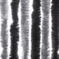 vidaXL Fliegenvorhang Grau und Schwarz 100x220 cm Chenille vidaXL Fliegenvorhang Grau und Schwarz 100x220 cm Chenille