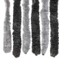 vidaXL Fliegenvorhang Grau und Schwarz 100x220 cm Chenille vidaXL Fliegenvorhang Grau und Schwarz 100x220 cm Chenille