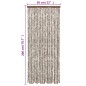 vidaXL Fliegenvorhang Taupe und Weiß 56x200 cm Chenille vidaXL Fliegenvorhang Taupe und Weiß 56x200 cm Chenille