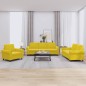 vidaXL 3-tlg. Sofagarnitur mit Kissen Gelb Samt vidaXL 3-tlg. Sofagarnitur mit Kissen Gelb Samt
