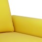 vidaXL 3-tlg. Sofagarnitur mit Kissen Gelb Samt vidaXL 3-tlg. Sofagarnitur mit Kissen Gelb Samt