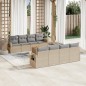 vidaXL 9-tlg. Garten-Sofagarnitur mit Kissen Beige Poly Rattan vidaXL 9-tlg. Garten-Sofagarnitur mit Kissen Beige Poly Rattan