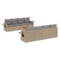 vidaXL 9-tlg. Garten-Sofagarnitur mit Kissen Beige Poly Rattan vidaXL 9-tlg. Garten-Sofagarnitur mit Kissen Beige Poly Rattan
