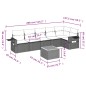 vidaXL 7-tlg. Garten-Sofagarnitur mit Kissen Beige Poly Rattan vidaXL 7-tlg. Garten-Sofagarnitur mit Kissen Beige Poly Rattan