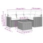 vidaXL 5-tlg. Garten-Sofagarnitur mit Kissen Beige Poly Rattan vidaXL 5-tlg. Garten-Sofagarnitur mit Kissen Beige Poly Rattan