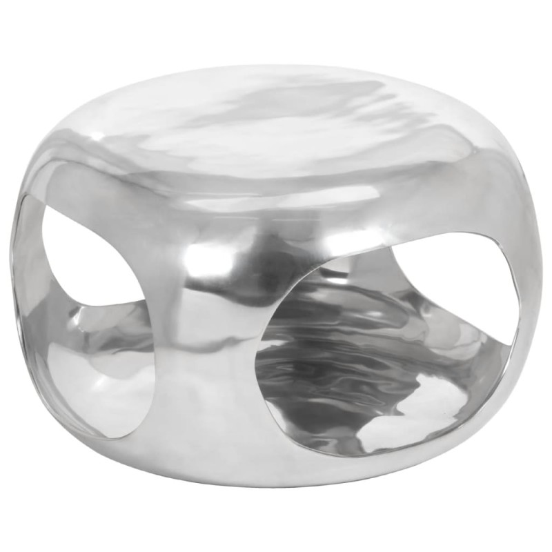 vidaXL Couchtisch Aluminium 50x50x30 cm Silbern vidaXL Couchtisch Aluminium 50x50x30 cm Silbern