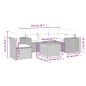 vidaXL 6-tlg. Garten-Sofagarnitur mit Kissen Beige Poly Rattan vidaXL 6-tlg. Garten-Sofagarnitur mit Kissen Beige Poly Rattan