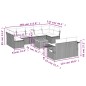 vidaXL 10-tlg. Garten-Sofagarnitur mit Kissen Beige Poly Rattan vidaXL 10-tlg. Garten-Sofagarnitur mit Kissen Beige Poly Rattan