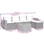 vidaXL 6-tlg. Garten-Sofagarnitur mit Kissen Beige Poly Rattan vidaXL 6-tlg. Garten-Sofagarnitur mit Kissen Beige Poly Rattan