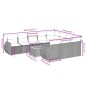 vidaXL 11-tlg. Garten-Sofagarnitur mit Kissen Grau Poly Rattan vidaXL 11-tlg. Garten-Sofagarnitur mit Kissen Grau Poly Rattan