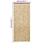 vidaXL Fliegenvorhang Beige und Braun 100x230 cm Chenille vidaXL Fliegenvorhang Beige und Braun 100x230 cm Chenille