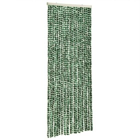 vidaXL Fliegenvorhang Grün und Weiß 90x200 cm Chenille