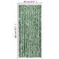 vidaXL Fliegenvorhang Grün und Weiß 90x200 cm Chenille vidaXL Fliegenvorhang Grün und Weiß 90x200 cm Chenille