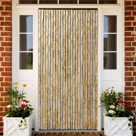 vidaXL Fliegenvorhang Beige 100x230 cm Chenille