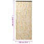 vidaXL Fliegenvorhang Beige 100x230 cm Chenille vidaXL Fliegenvorhang Beige 100x230 cm Chenille