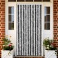 vidaXL Fliegenvorhang Grau und Schwarz 56x185 cm Chenille vidaXL Fliegenvorhang Grau und Schwarz 56x185 cm Chenille