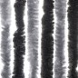 vidaXL Fliegenvorhang Grau und Schwarz 56x185 cm Chenille vidaXL Fliegenvorhang Grau und Schwarz 56x185 cm Chenille